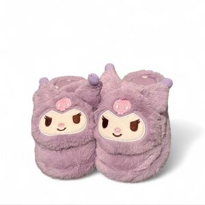Purple Kuromi Plush Slippers
